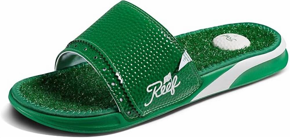 NEW REEF men's mulligan slide in green